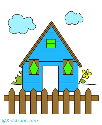 Barricoded House Coloring Pages